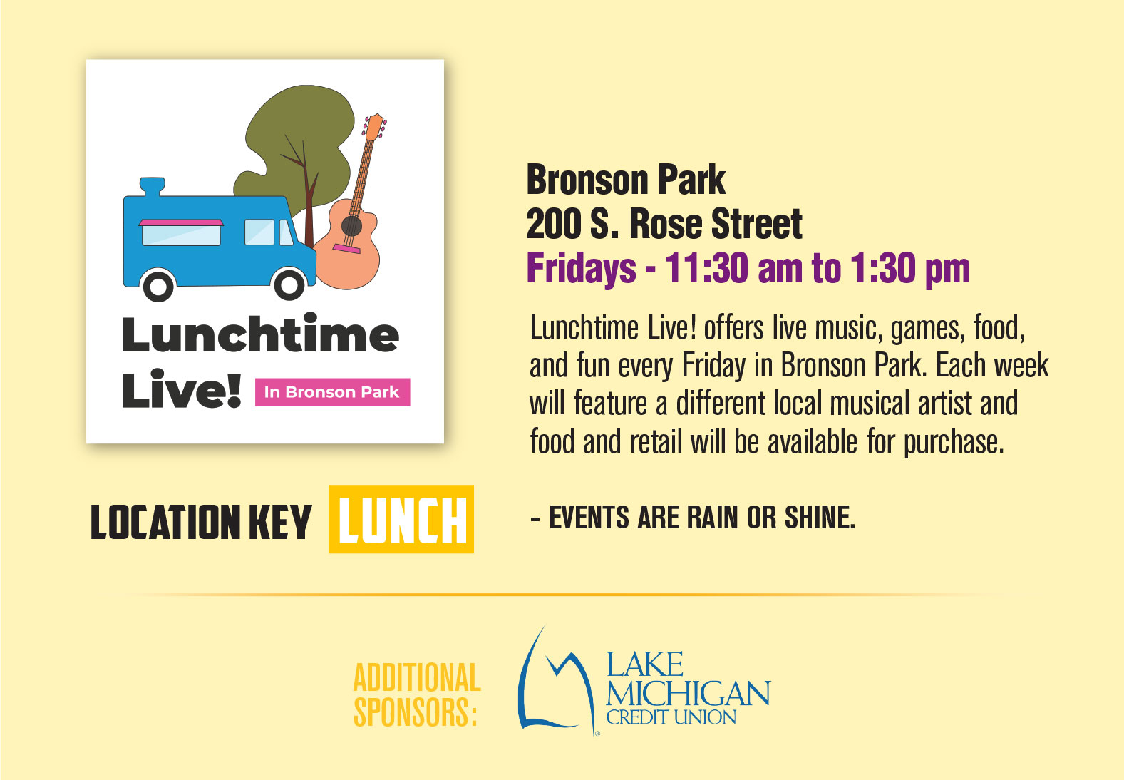 Bronson Park Lunch